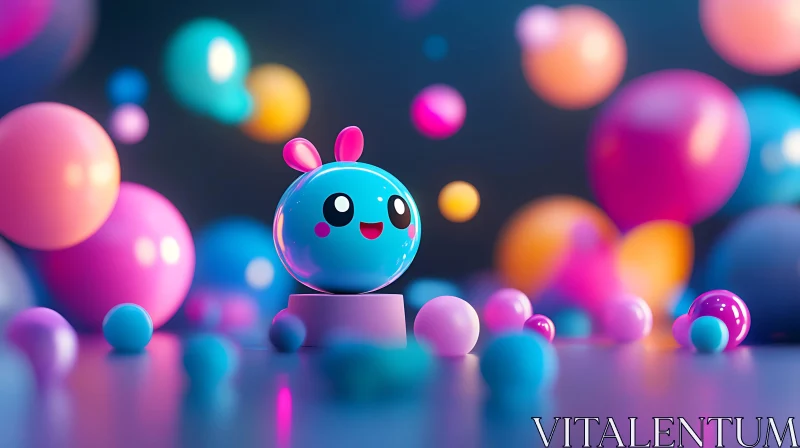 AI ART Abstract Toy Cartoon Sphere