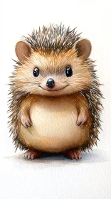 Adorable Hedgehog Drawing