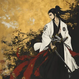 Samurai Warrior Anime Art