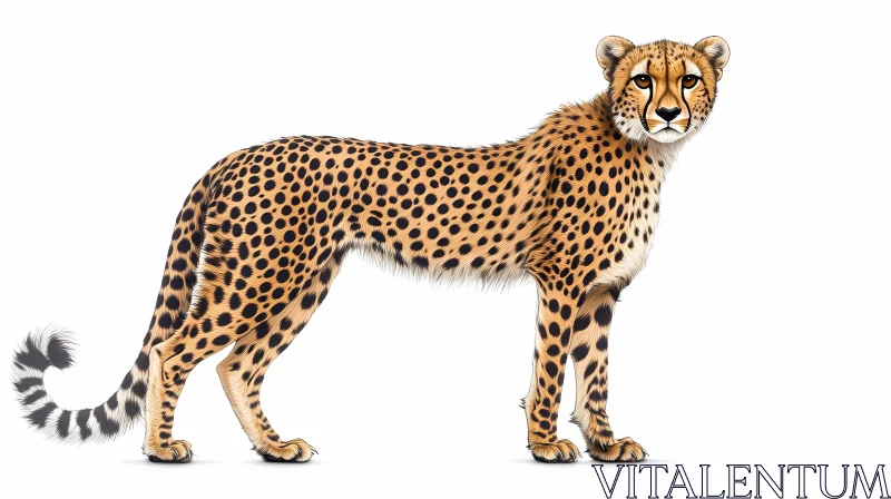 Cheetah Portrait AI Image