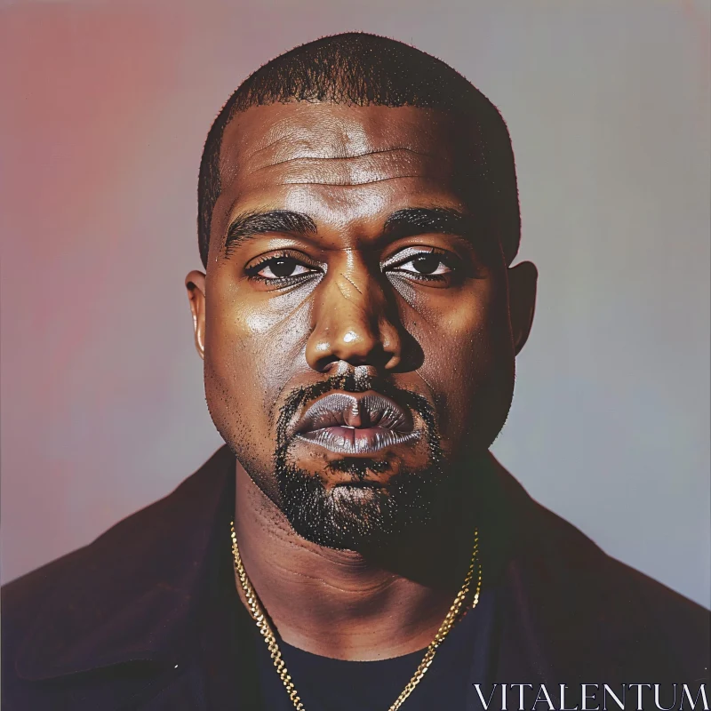 Detailed Portrait of Kanye West AI Image