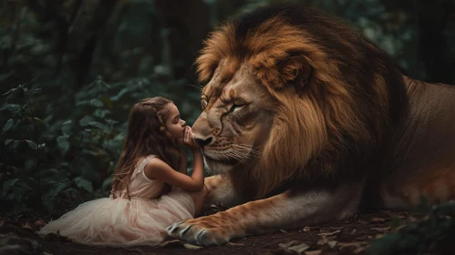 Gentle Giant: Lion and Child