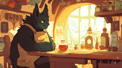 Furry Alchemist at Work