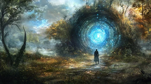 Mystic Portal in Ancient Forest