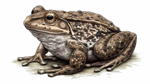 Detailed Frog Illustration