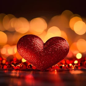 Sparkling Heart with Bokeh Lights