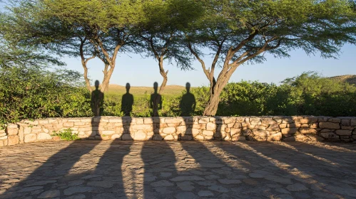 Silhouette Shadows Landscape