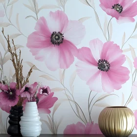 Floral Still Life with Pink Blossoms