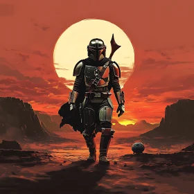 Lone Warrior on Desert Planet