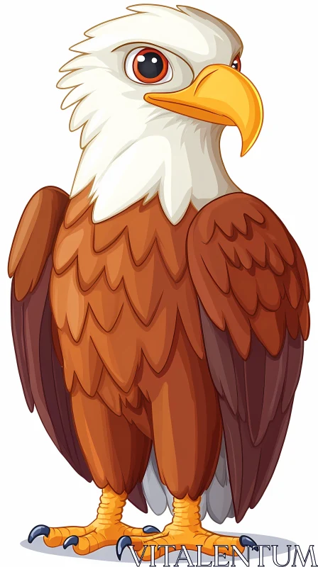 Animated Eagle Character Design AI Image