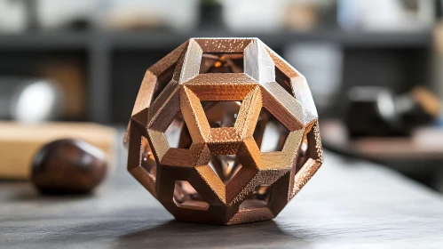 Intricate Geometric Shape Still Life