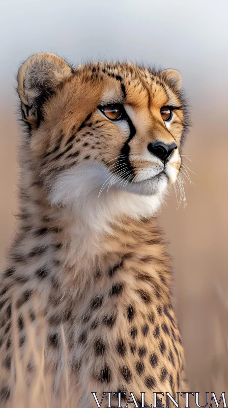 Cheetah Close-Up AI Image