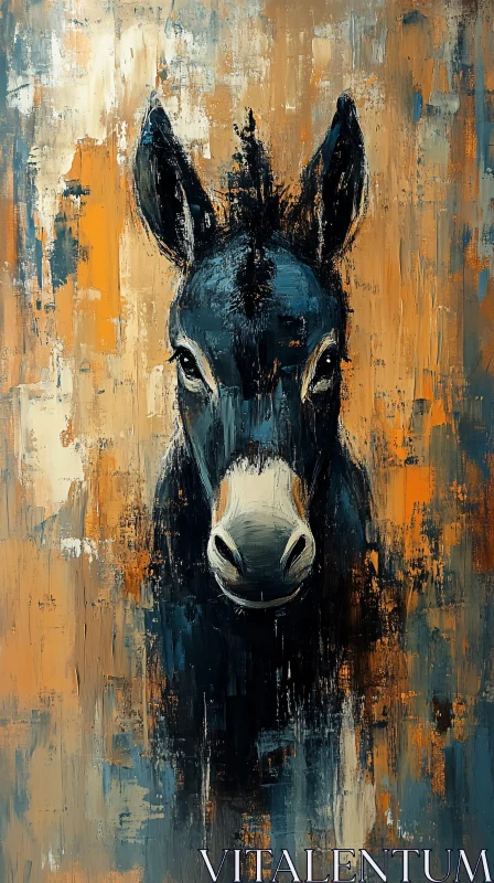 AI ART Colorful Donkey Art