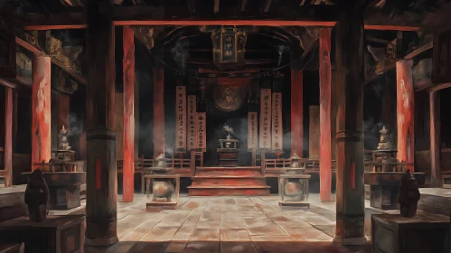 Serene Asian Temple