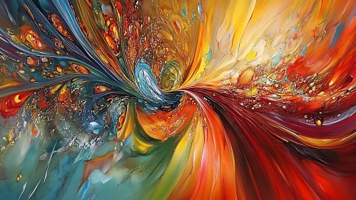 Swirling Colors Abstract