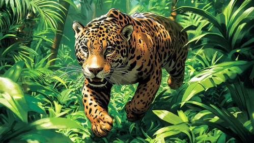 Jungle Jaguar in Motion