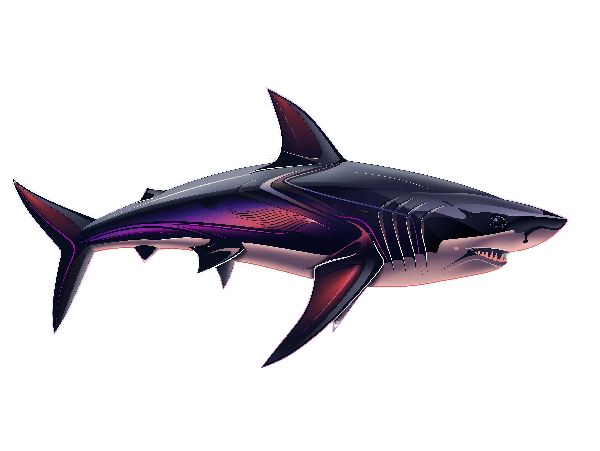 POD Design Stylized Marine Predator Design