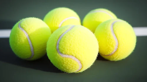 A Group of Tennis Balls