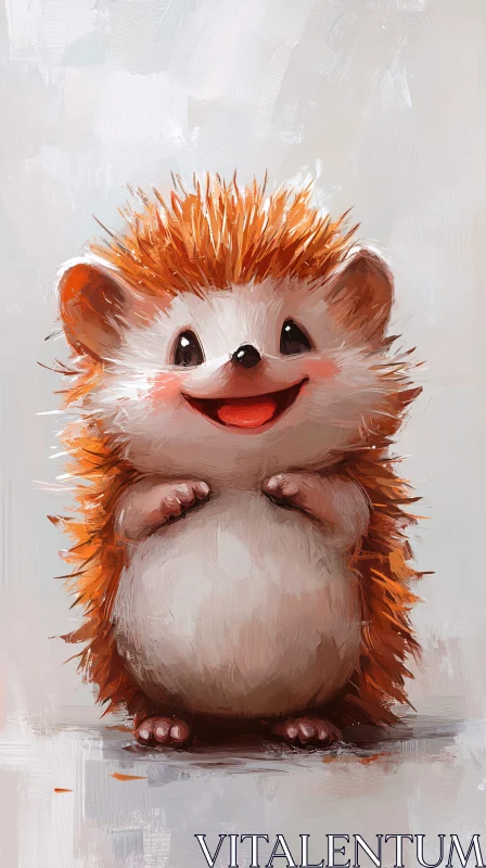 AI ART Adorable Hedgehog Art