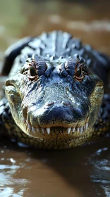 Alligator in Muddy Waters