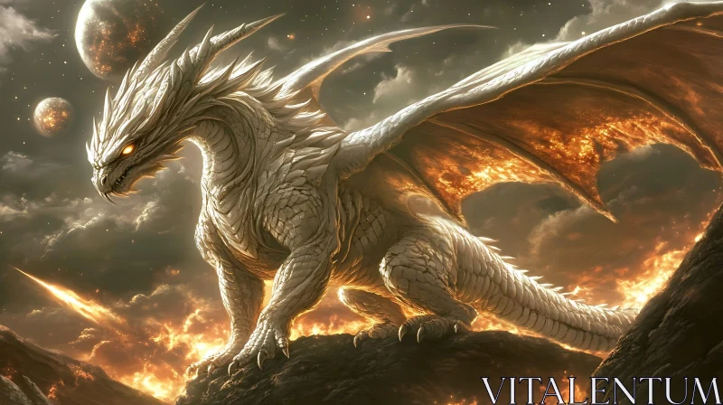 AI ART Fantasy Dragon Art