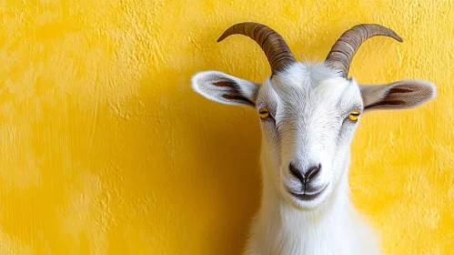 Goat on Yellow