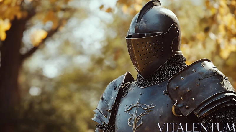 AI ART Medieval Knight in Forest