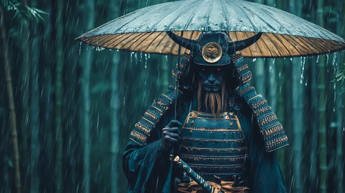 Rainy Samurai: A Warrior's Solitude