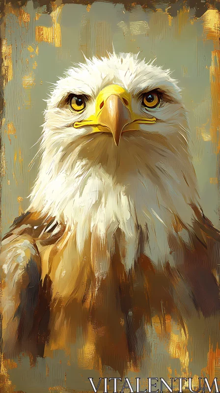 Artistic Eagle Gaze AI Image