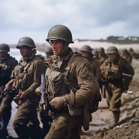 Beach Landing: A Moment in Time