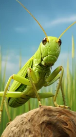 Green Grasshopper: A Pop Culture Inspired Visual Delight