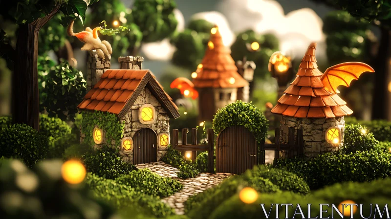 AI ART Enchanting Fairy Houses