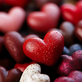 Heart Candies Close-Up