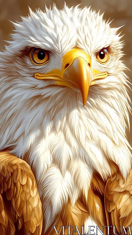 Regal Eagle Close-Up AI Image