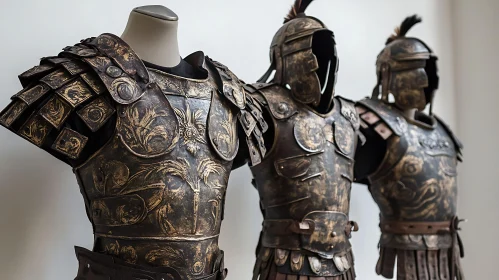 Detailed Roman Armor on Display