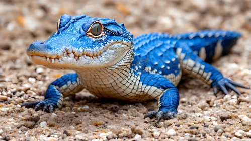 Unique Blue Alligator