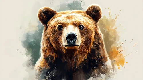 Wild Bear Art Illustration