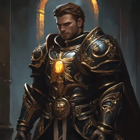 Armored Warrior Portrait