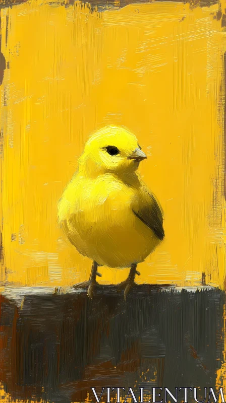 AI ART Yellow Canary Artwork