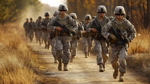 Soldiers on Patrol - Military Formation