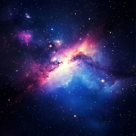 Celestial Starry Sky: Cosmic Nebula