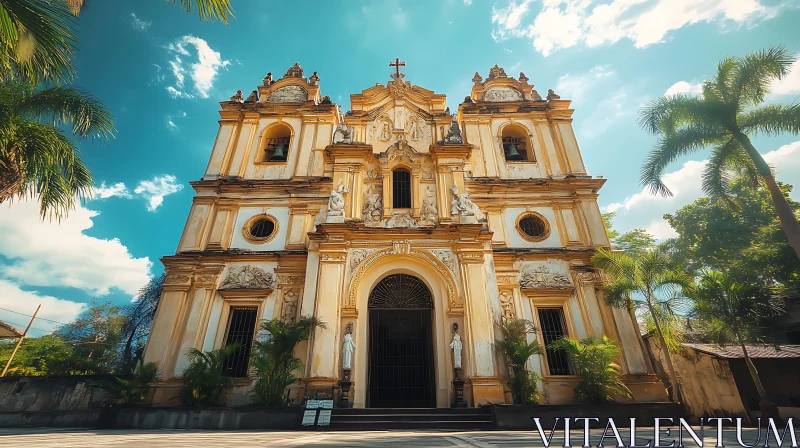 AI ART Architectural Beauty: A Baroque Church View