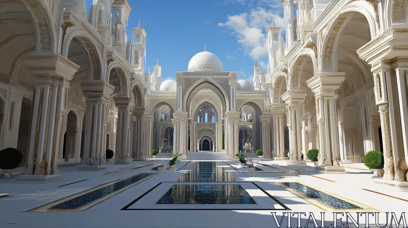 AI ART Symmetrical Arches and Pools