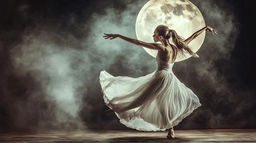 Lunar Ballerina: A Dance of Dreams