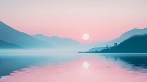 Peaceful Sunset Over Still Waters
