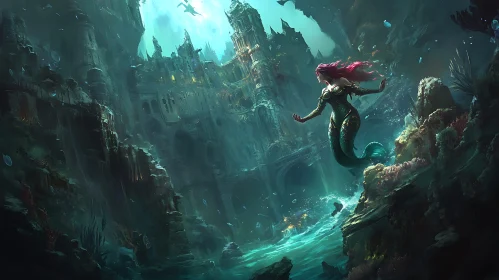 Underwater Kingdom and Mermaid