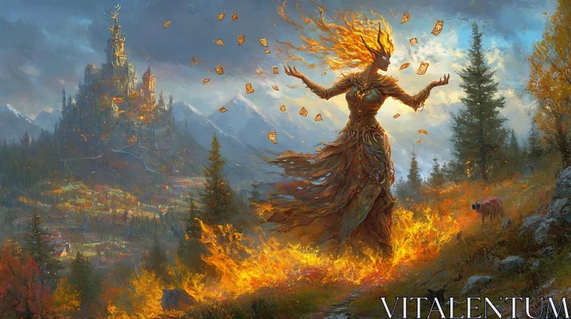 Mystical Guardian of the Fiery Realm