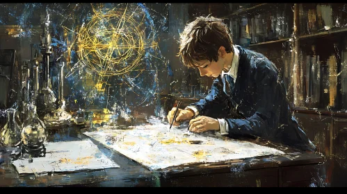 Young Scientist at Work