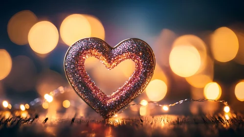 Romantic Heart with Bokeh Effect
