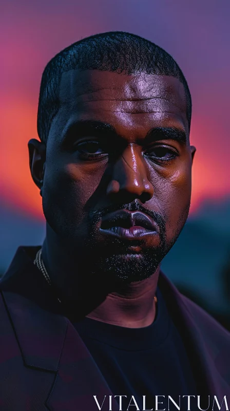 Twilight Portrait of Kanye West